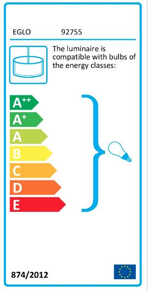 Energie-Label EGLO Tombolo (E27)