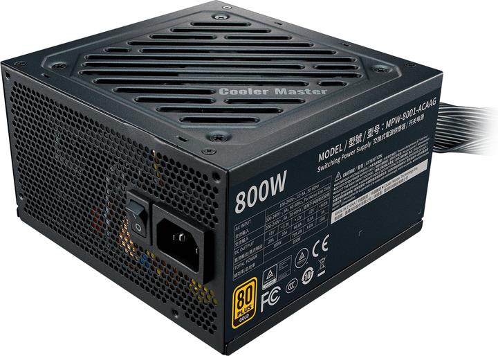 Cooler Master ALIMENTATORE 800W G800 GOLD PFC-A 80+GOLD FAN 120MM (800 W)
