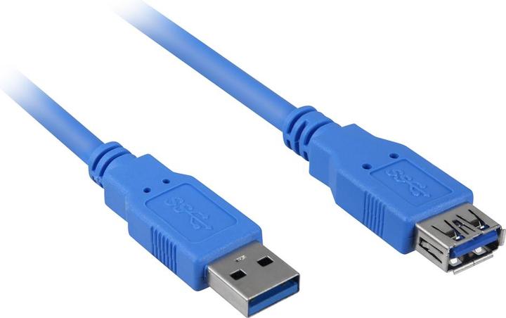 Immagine prodotto Sharkoon USB 3.0 Verlängerungskabel (2 m, USB 3.0)