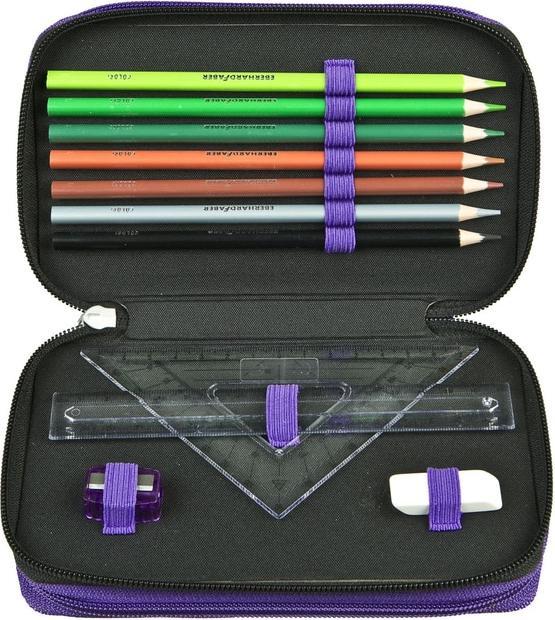 Produktbild Undercover Monster High - Federmäppchen mit 3 Fächern - 30-teilig