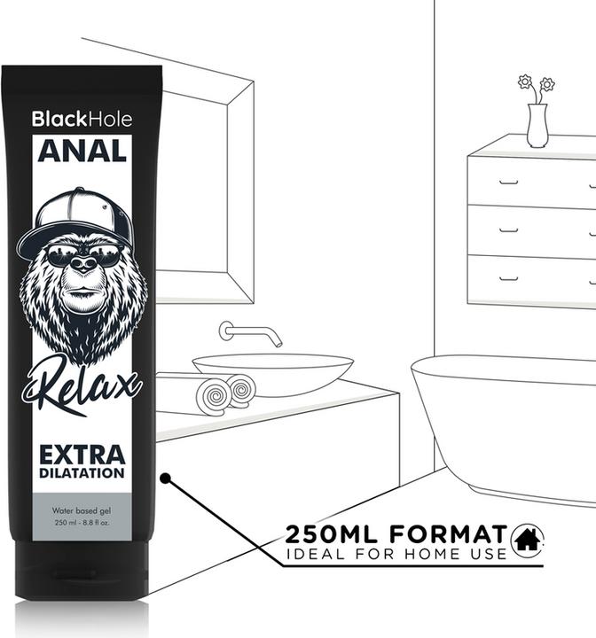 Image du produit Gel De Base Eau Trou Noir Dilatation Anale 250 ml (250 ml)