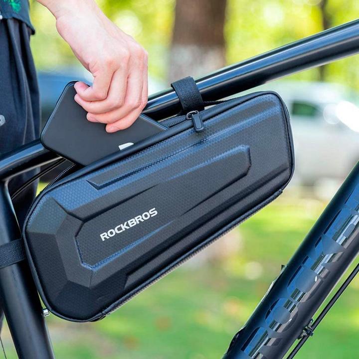 Produktbild Rockbros B66 waterproof bicycle bag for frame - black (1.50 l, Rahmentasche)