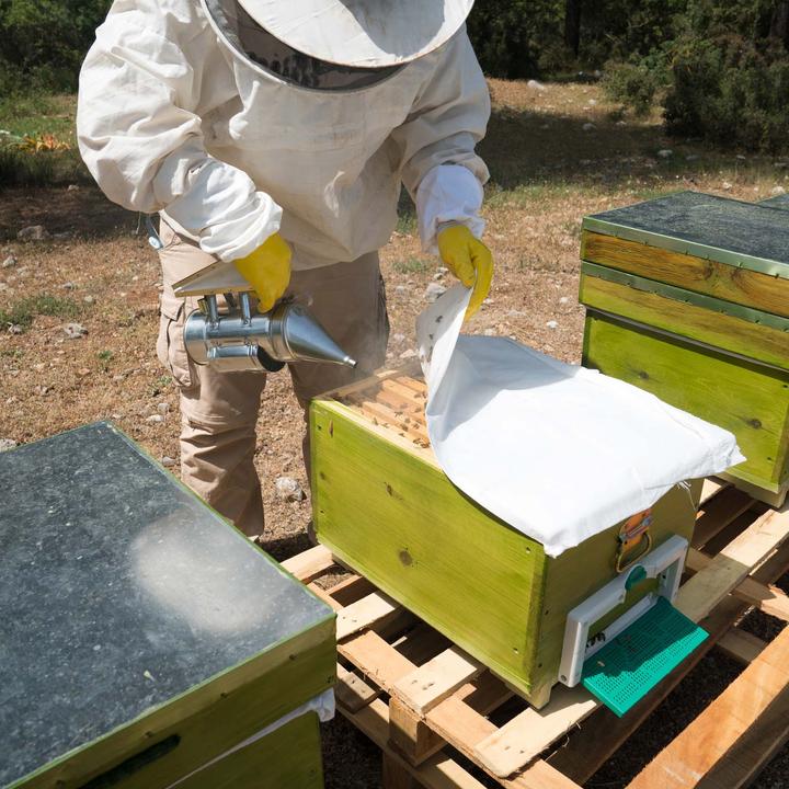 Produktbild Wiltec Rauchbläser Bee Smoker Rauchdose Imkerpfeife Imkerei Imkerbedarf Bienenzucht