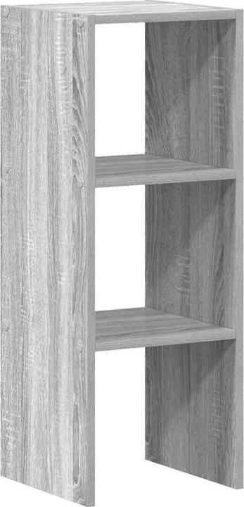 Productafbeelding VidaXL Stapelbare boekenplank grijs Sonoma 30x30x80 cm materiaal op houtbasis (30 x 30 x 80 cm)