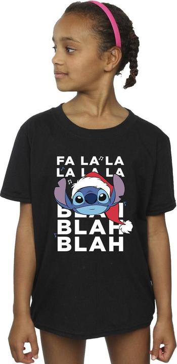 Produktbild Disney Lilo And Stitch Christmas Blah Blah Blah TShirt Mädchen (128)