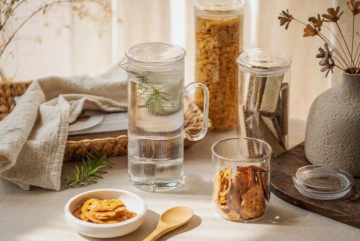 Produktbild Nuts Karaffe aus Borosilikatglas, 1.2l transparent (1.20 l)