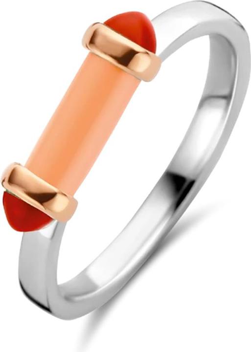 Produktbild Ti Sento Milano Ring Korallenpink Silber-Rosègold plattiert 12224CP (56, 925 Silber)