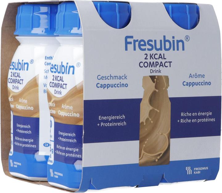 Fresubin 2 kcal Drink Compact Cappuccino, 4x 125 ml (4 Piece, Liquid, 635 g)