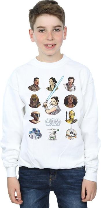 Produktbild Star Wars The Rise Of Skywalker Resistance Character Line Up Sweatshirt Jungen (152, 158)