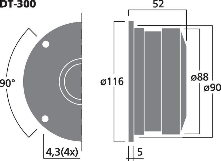 Produktbild Monacor DT-300 (1 Stk.)