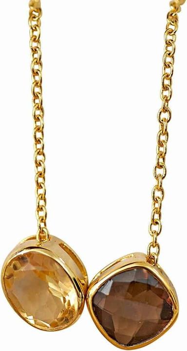 Produktbild Loberon Halskette Ovique gold (925er Sterlingsilber, Verzierung: Citrin-Edelstein)