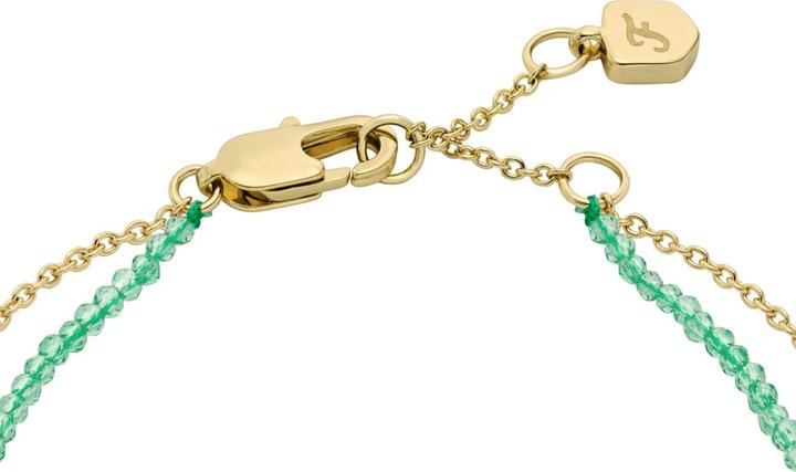 Produktbild Fossil JA7284710 Dames Armband (sieraad) 19.5 cm - Goudkleurig (19.50 cm, Messing, Glas)