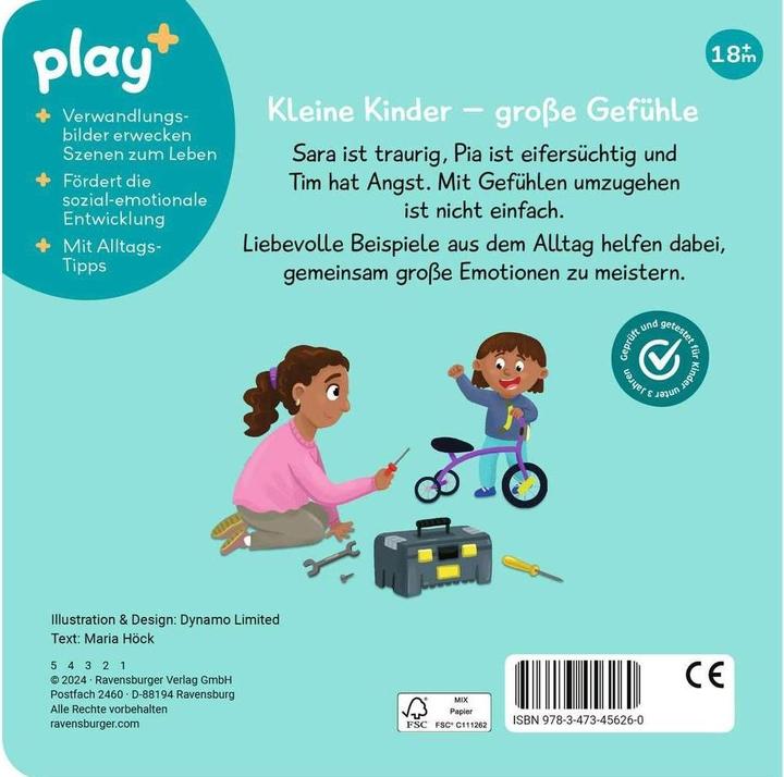Actual product image Ravensburger play+ My first sliding book: Feelings (German)