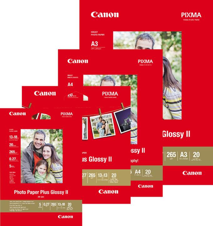 Image du produit Canon PP-201 Plus Glossy II (265 g/m², A3, 20 x)