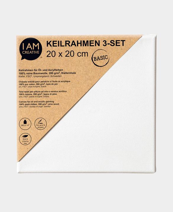 Image du produit I Am Creative Cadre à clavettes 3-Set BASIC (20 x 20 cm)