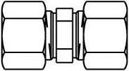 Actual product image Oventrop OV cutting ring fitting Ofix-Oil steel, galvanised, straight 8x8mm