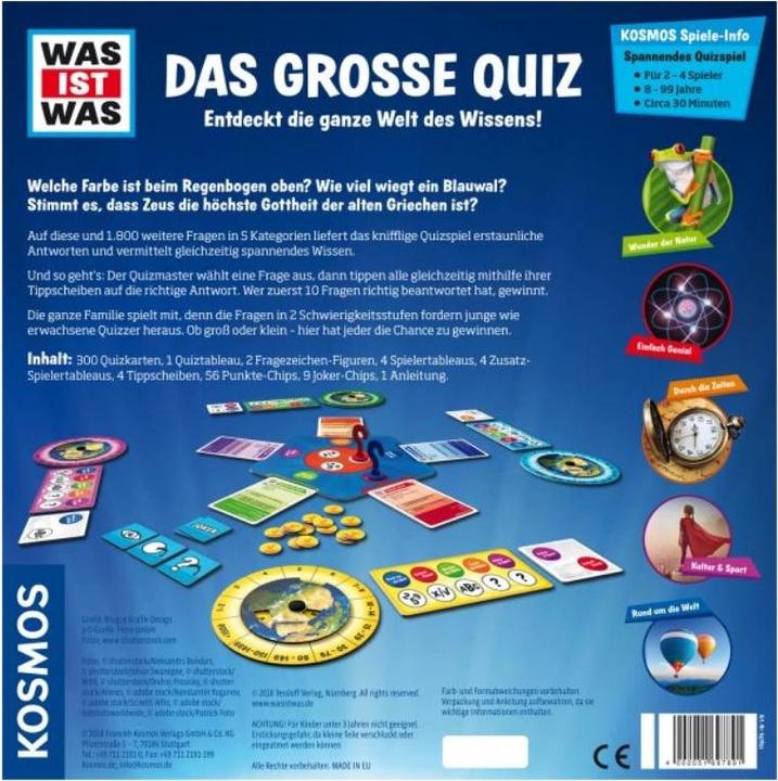 Produktbild Kosmos Das grosse Quiz (Deutsch)