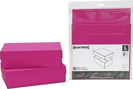 Produktbild Buntbox 71-11 - Kartonage Set 2-teilig, Grösse L, Magenta (Geschenkbox, 1 x)