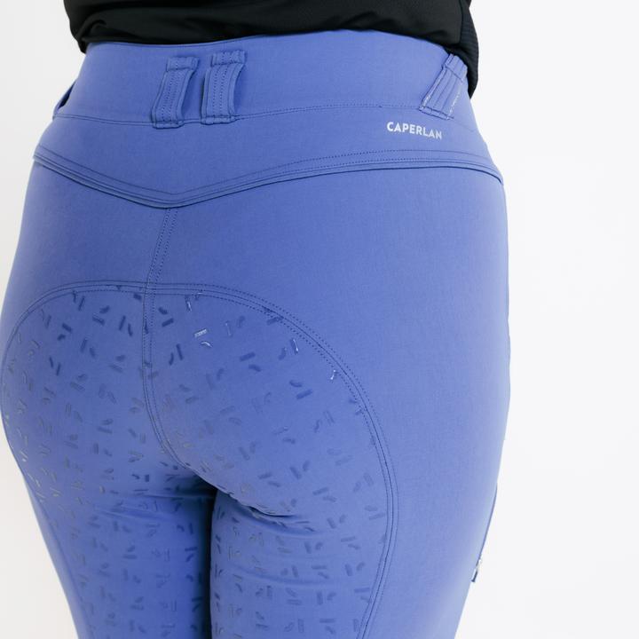 Image du produit Fouganza Pantalon équitation full grip femme - 900 bleu comète (XL)