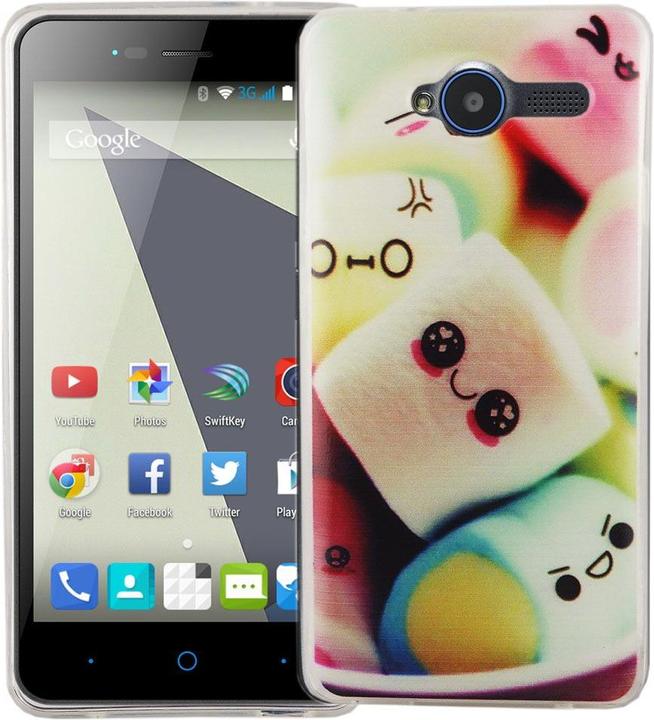Produktbild König Design Handy Hülle für ZTE Blade L3 Marshmallows Tasche Case Cover Motiv Slim Bumper (ZTE Blade L3)