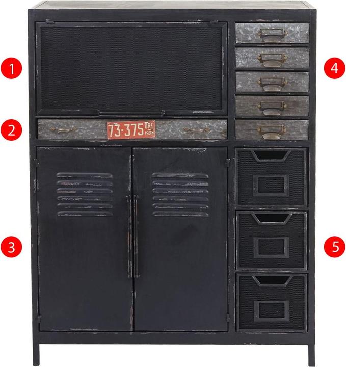 Immagine prodotto Jamb Armadietto dello speziale (89 x 35 x 115 cm)