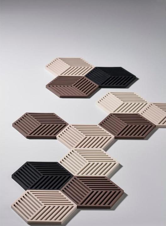 Actual product image Zone Denmark Pot coaster Hexagon Beige (1 x, Pan coaster)