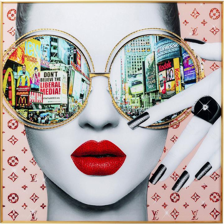 Produktbild Kare Design Gerahmtes Bild Times Square View 120x120cm (120 x 120 cm)