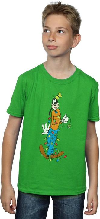 Actual product image Disney Boys Goofy Christmas Lights T-Shirt (152, 158)