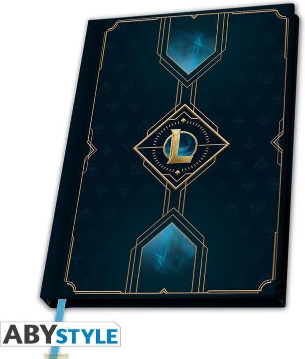 Produktbild ABYstyle LEAGUE OF LEGENDS Notizbuch - Hexteck-Logo (A5, Liniert, Harter Einband)