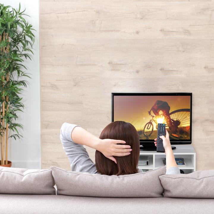 Image du produit Relaxdays Meuble TV avec 4 compartiments sur roues (80 x 35 x 35 cm)