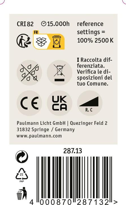 Produktbild Paulmann Tropfen (E27, 4.70 W, 430 lm, 1 x, F)