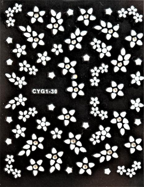 Nagellack24 Nail Art Sticker Selbstklebend 30