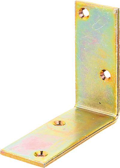 Actual product image Alberts Beam angle 100 x 100 x 40 mm, galvanised yellow, 1 pc. (Beam angle, 20 pcs.)