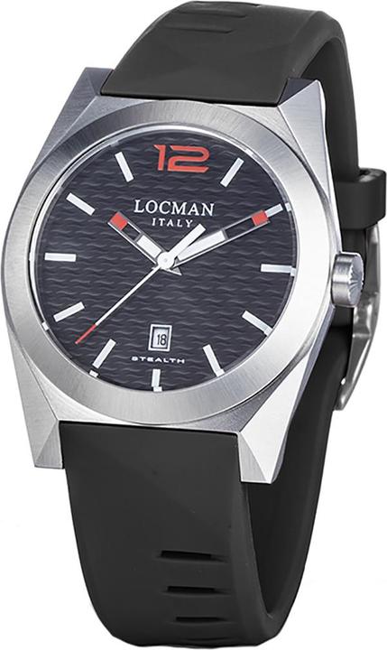 Actual product image Locman Italy Men's Watch Stealth Ref. 0810A01S (Analogue wristwatch, 41 mm)