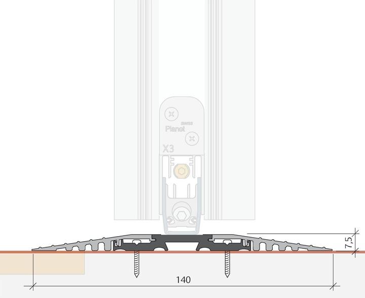 Immagine prodotto Planet F140 Soglia a pavimento, 1190 mm