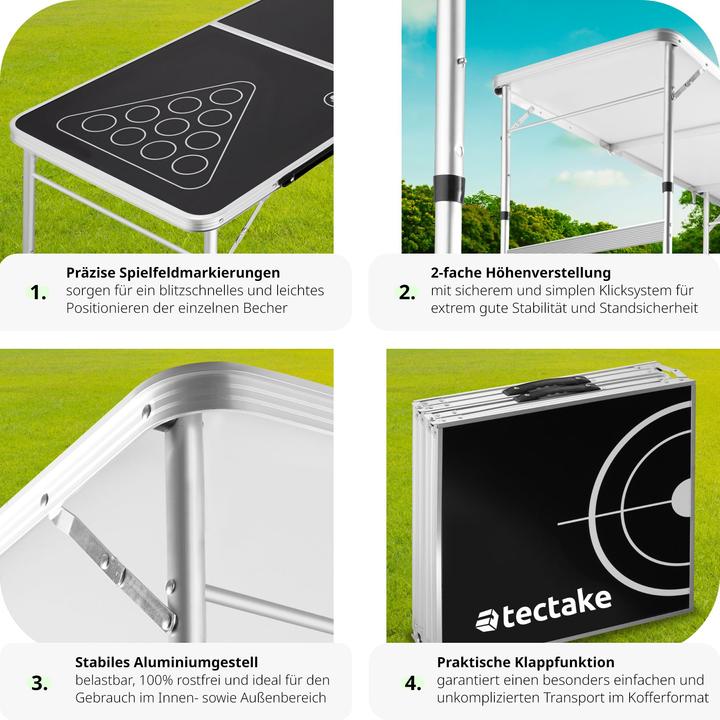 Produktbild tectake Bierpongtisch