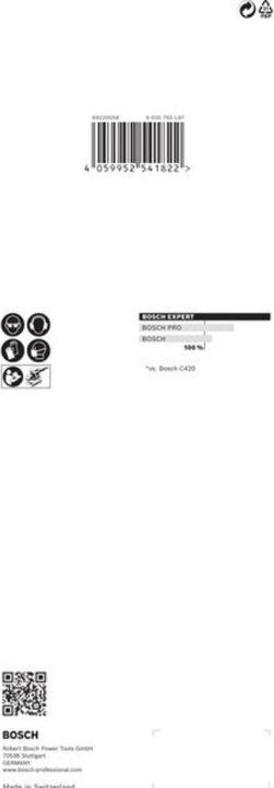 Produktbild Bosch Professional Zubehör EXPERT C470 Schleifpapier ohne Löcher für Schwingschleifer, 93 x 230 mm, G 180, 10-tlg. (180)