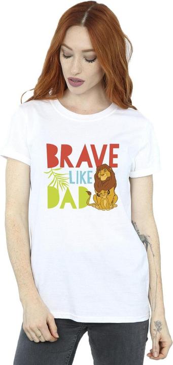Immagine prodotto Disney The Lion King Brave Like Dad Maglietta Ampia Donna (4XL)
