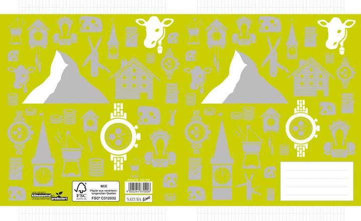 Produktbild Naturaline Schulheft FSC Schweiz (A4, Kariert)