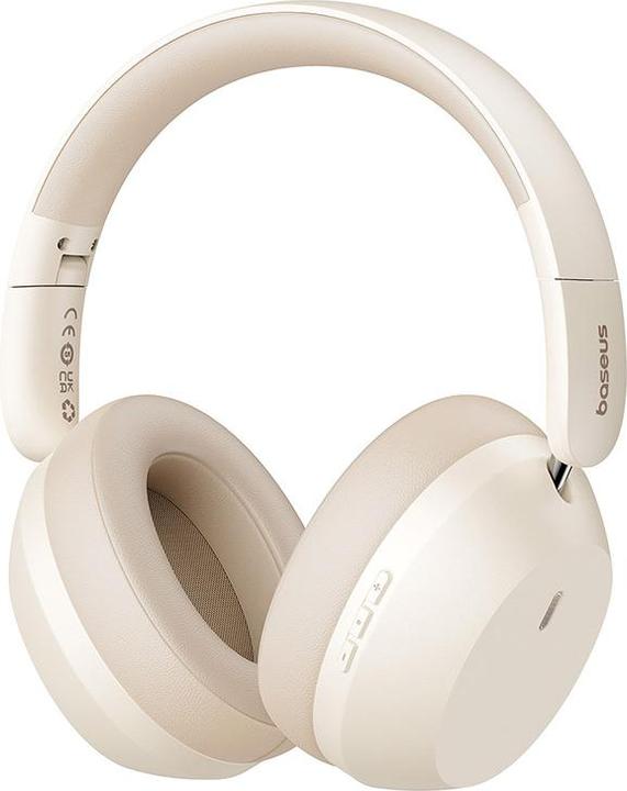 Actual product image Baseus Bass 35 Max Wireless Headphones Stellar White (50 h, Cable, Wireless)