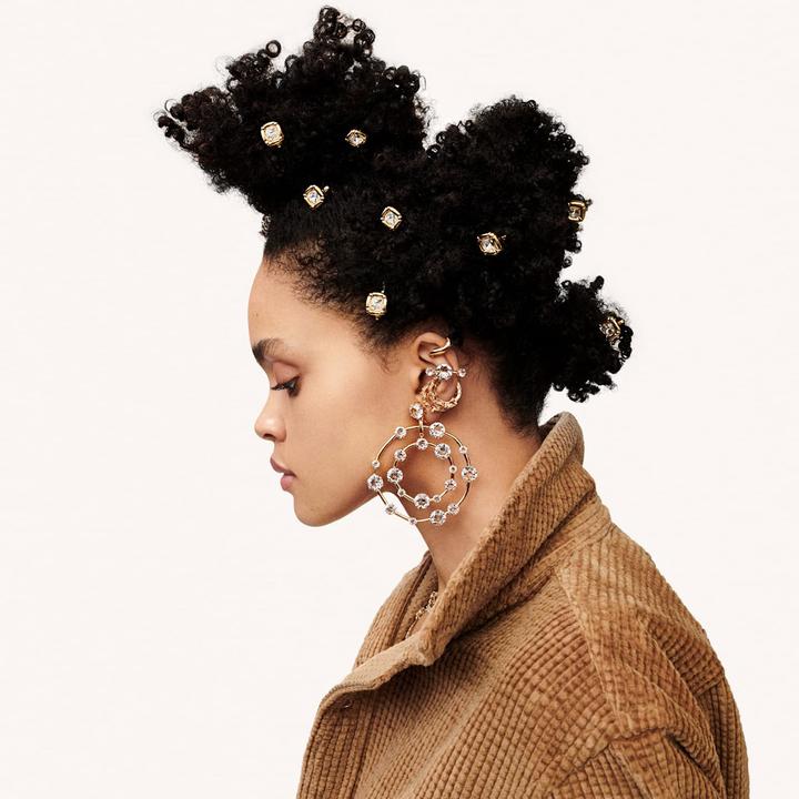 Actual product image Swarovski Constella earrings (Swarovski Metal)