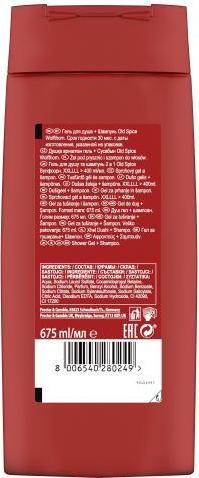 Immagine prodotto Old Spice Gel doccia 3-in-1 Wolfthorn (Corpo, Capelli, Viso) 675 ml (675 ml)