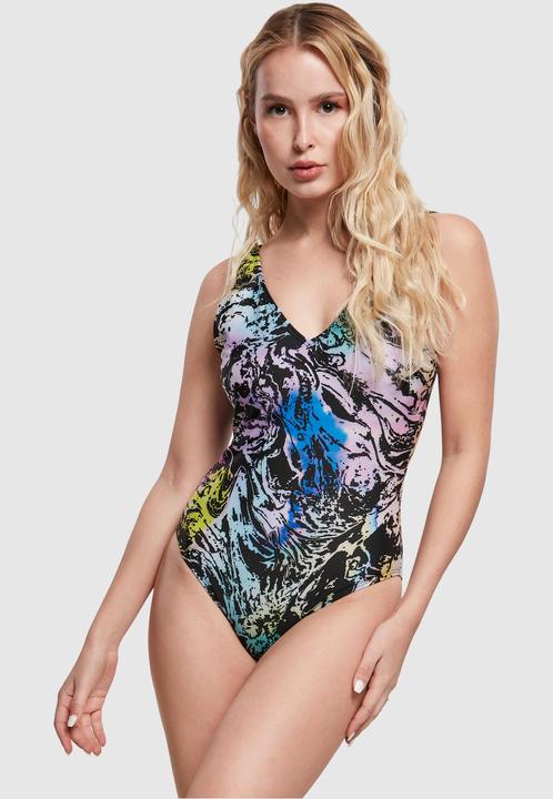 Immagine prodotto Urban Classics Costume da bagno a gamba alta da donna con motivo riciclato - 11854 (XS)