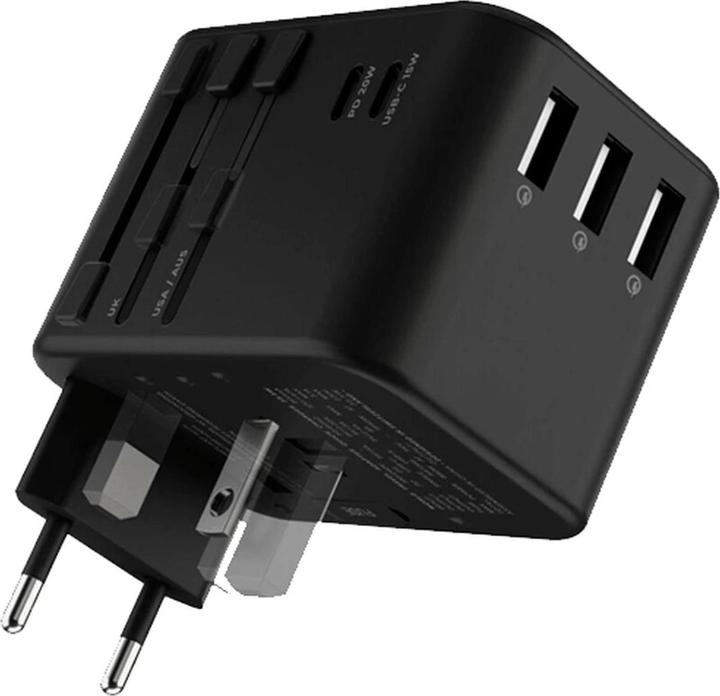 Rolling Square Rollingsquare World Travel 5-USB Schnellladegerät 35.5W Schwarz (35.50 W)
