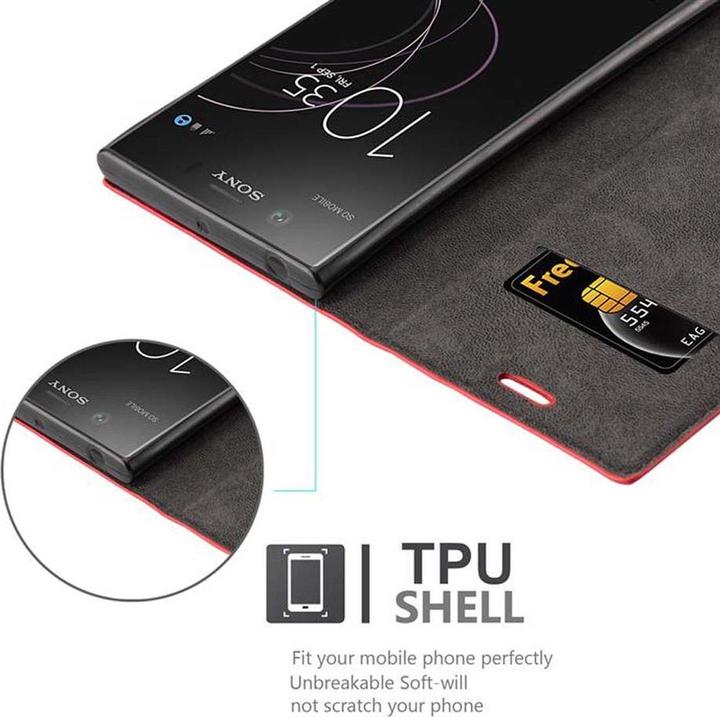 Actual product image Cadorabo Book Invisible Magnet Cover (Sony Xperia XZ1)