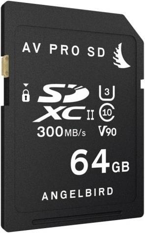 Image du produit Angelbird Carte SD AVpro 64 Go UHS-II (64 Go, SDXC, U3, UHS-II)