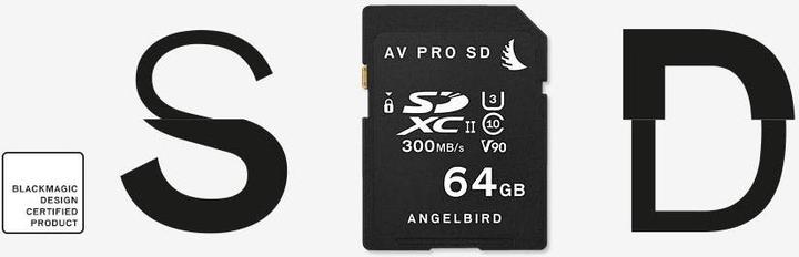Image du produit Angelbird Carte SD AVpro 64 Go UHS-II (64 Go, SDXC, U3, UHS-II)