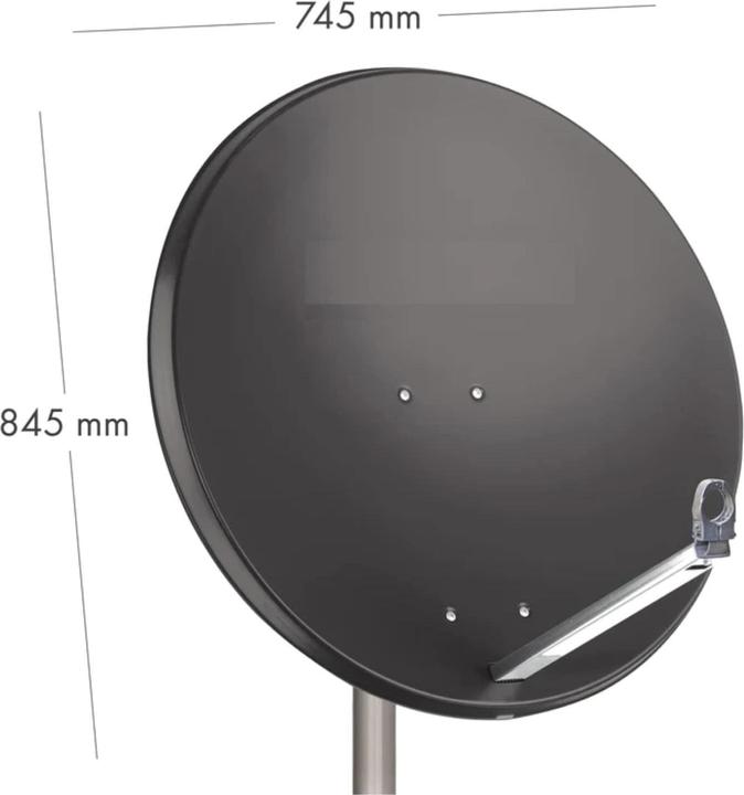 Actual product image Opticum SAT offset antenna X80 steel, anthracite, Ý 80cm
