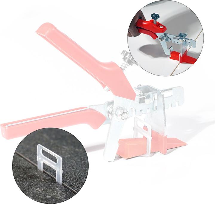 Actual product image XPOtool Tile Levelling System 300 Pull Tabs 2.0mm Laying Aid for Floor Tiles Paving Tiles