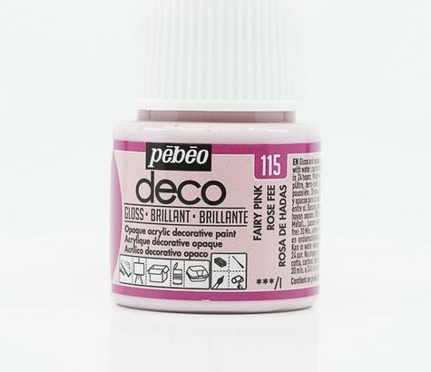 Actual product image Pebeo Deco Glossy acrylic paint (Feerosa, 45 ml)